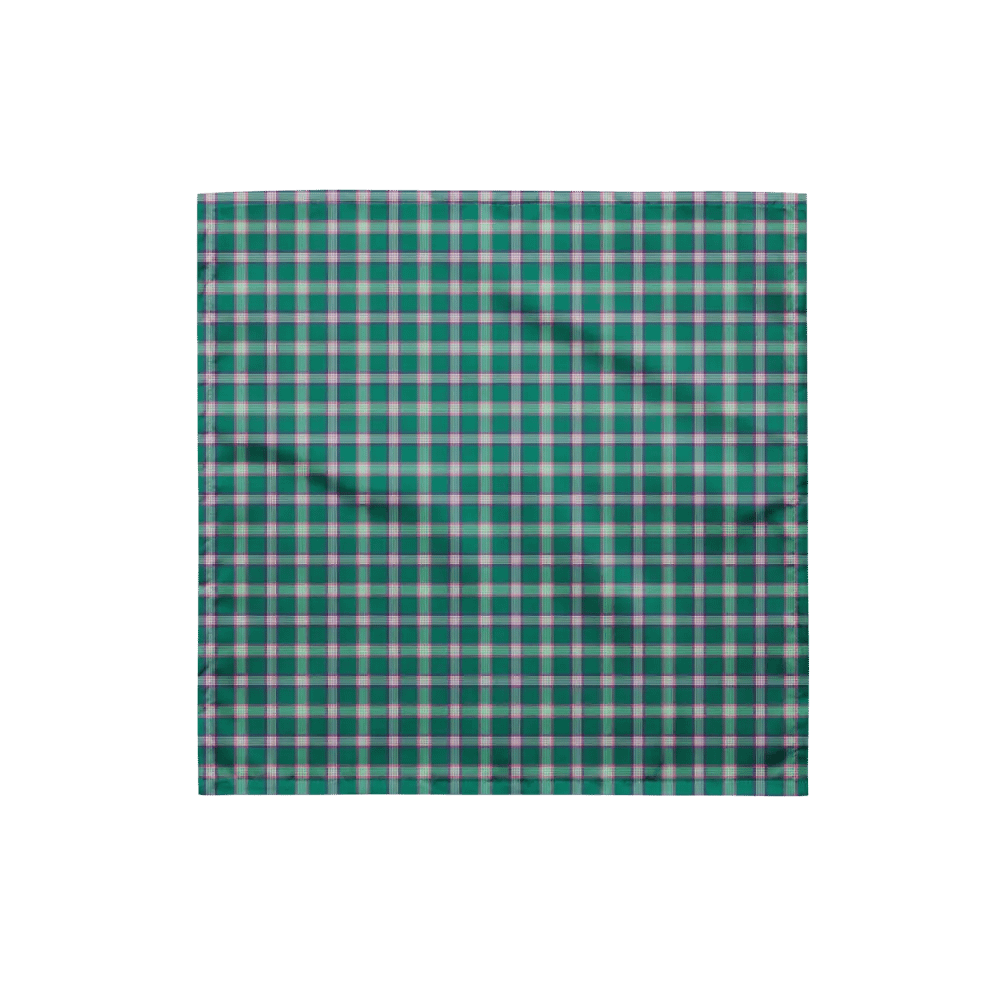 Emerald Green and Purple Plaid Bandana product image (4)