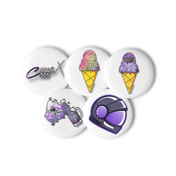 Reflective Helmet Pin Button Set product image (3)