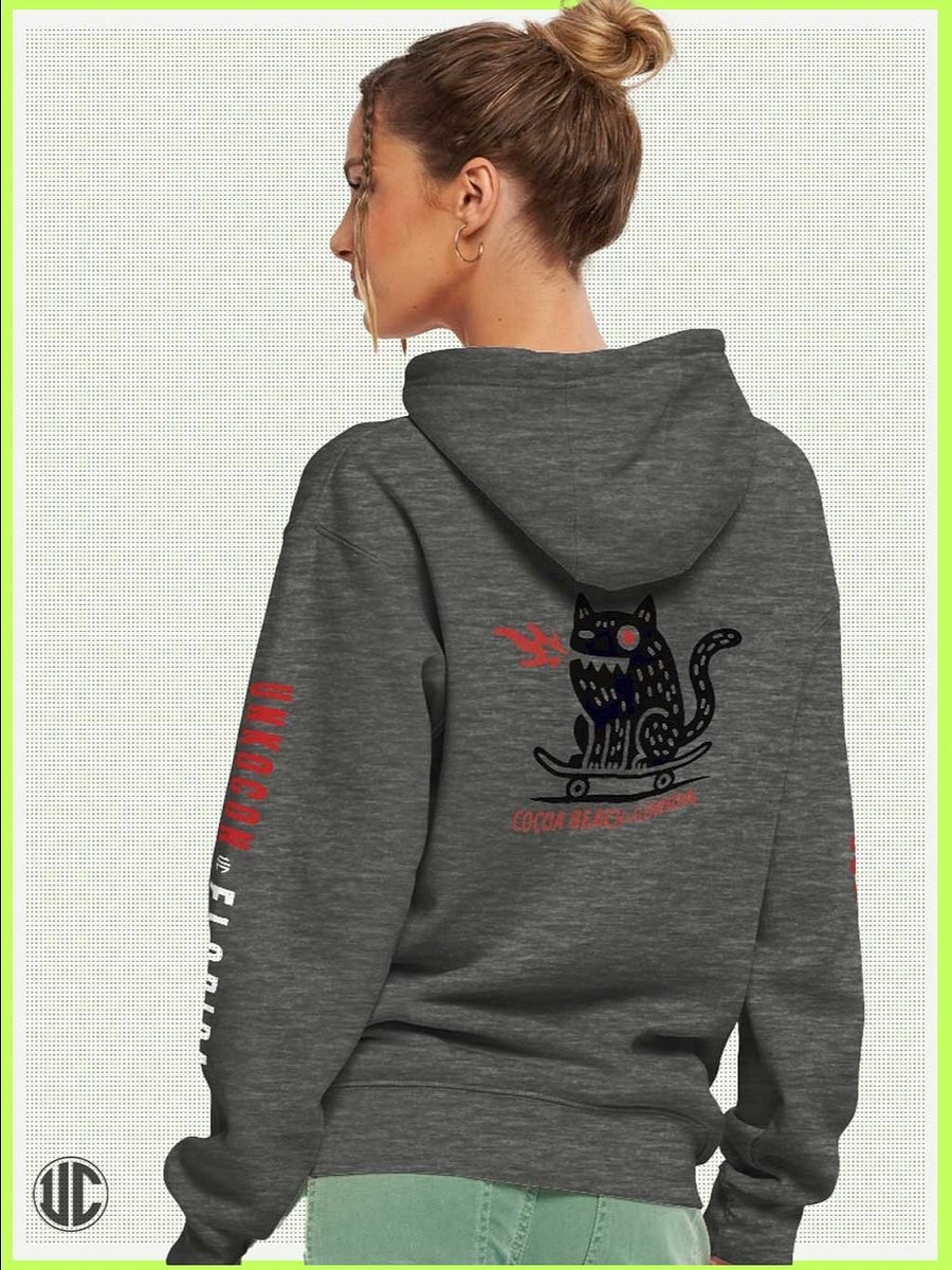 Skater Hoodie – Cocoa Beach Florida | Unisex Streetwear Sweatshirt product image (6)