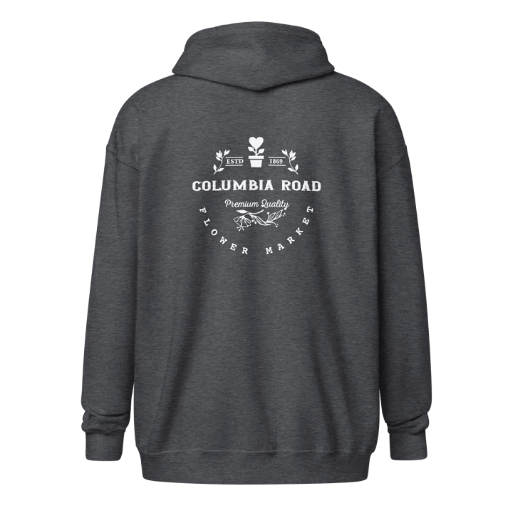 Columbia Road Market Zip Hoodie (Dark Heather) product image (2)