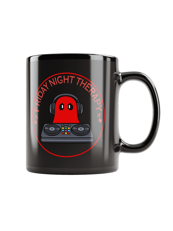 Friday Night Therapy Mug (Black) product image (1)