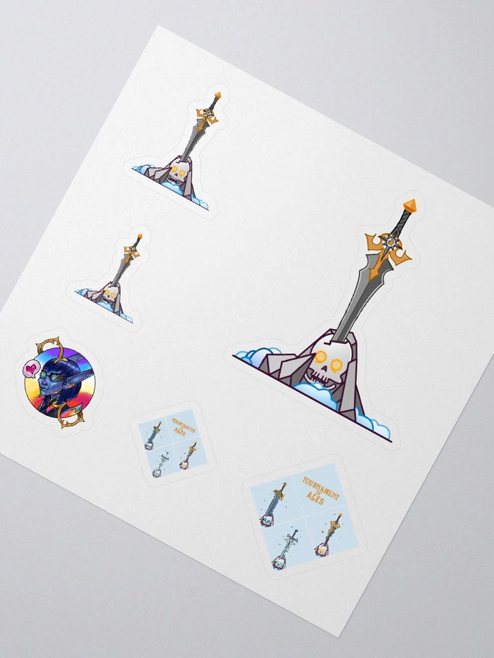 Sword in the Skull - Argent Variation - Sticker Sheet product image (2)