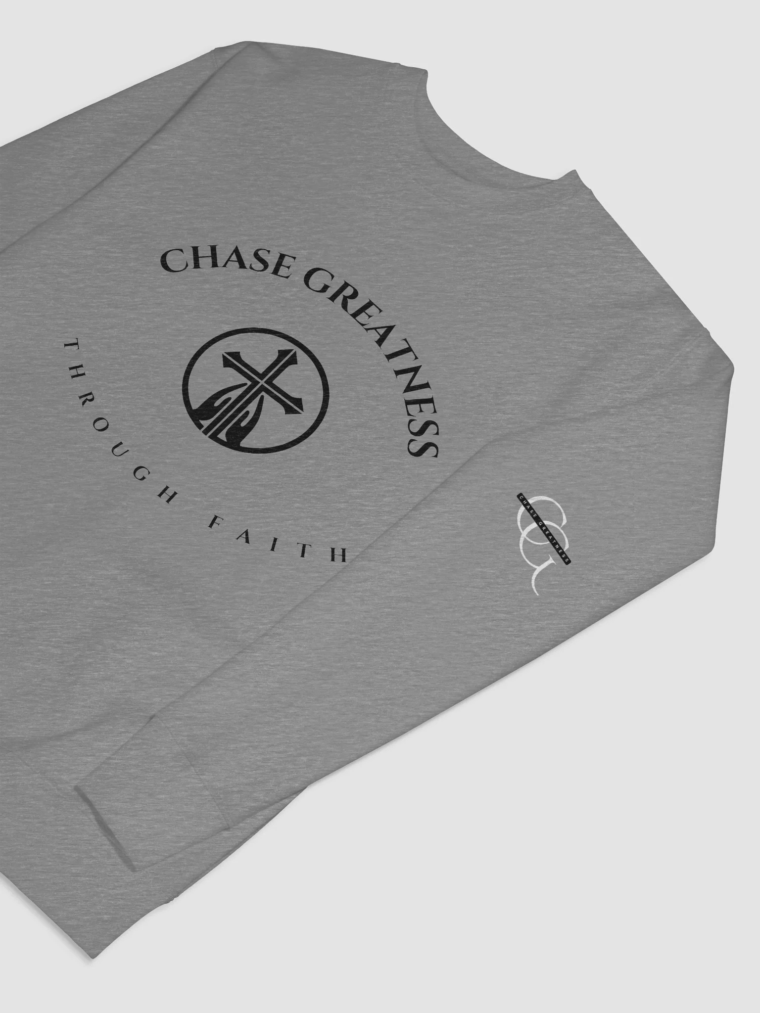 CG Faith Crew Neck Sweatshirt (Black) product image (56)