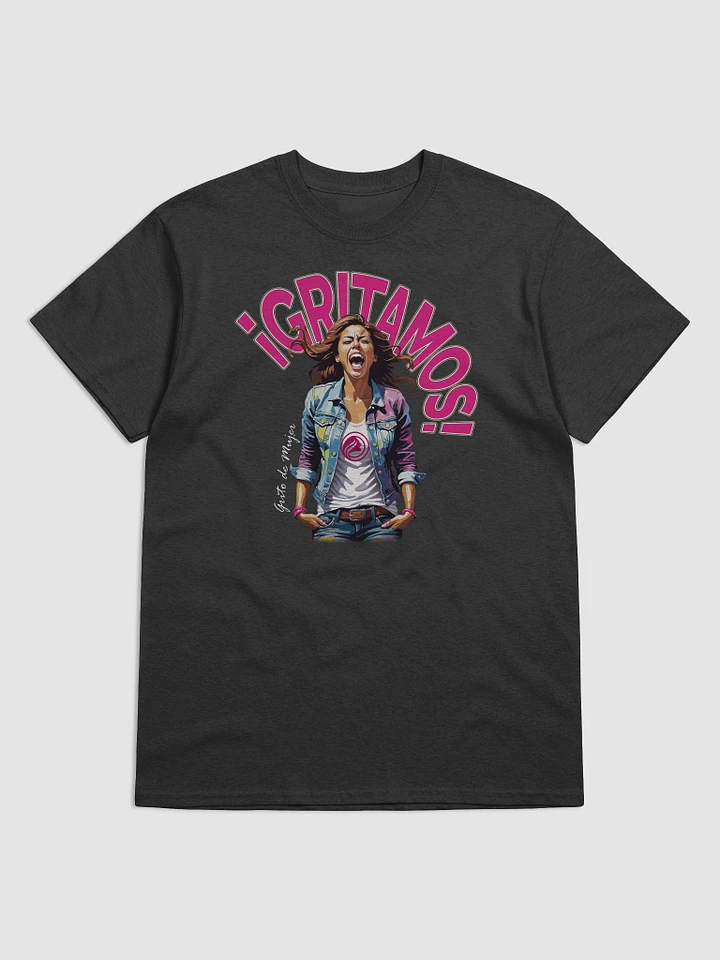 Gritamos | Camiseta Negra de Mujer | Celebración product image (1)