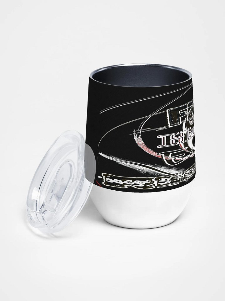 Fight Hard Earn Respect - Black - Wine Tumbler product image (2)