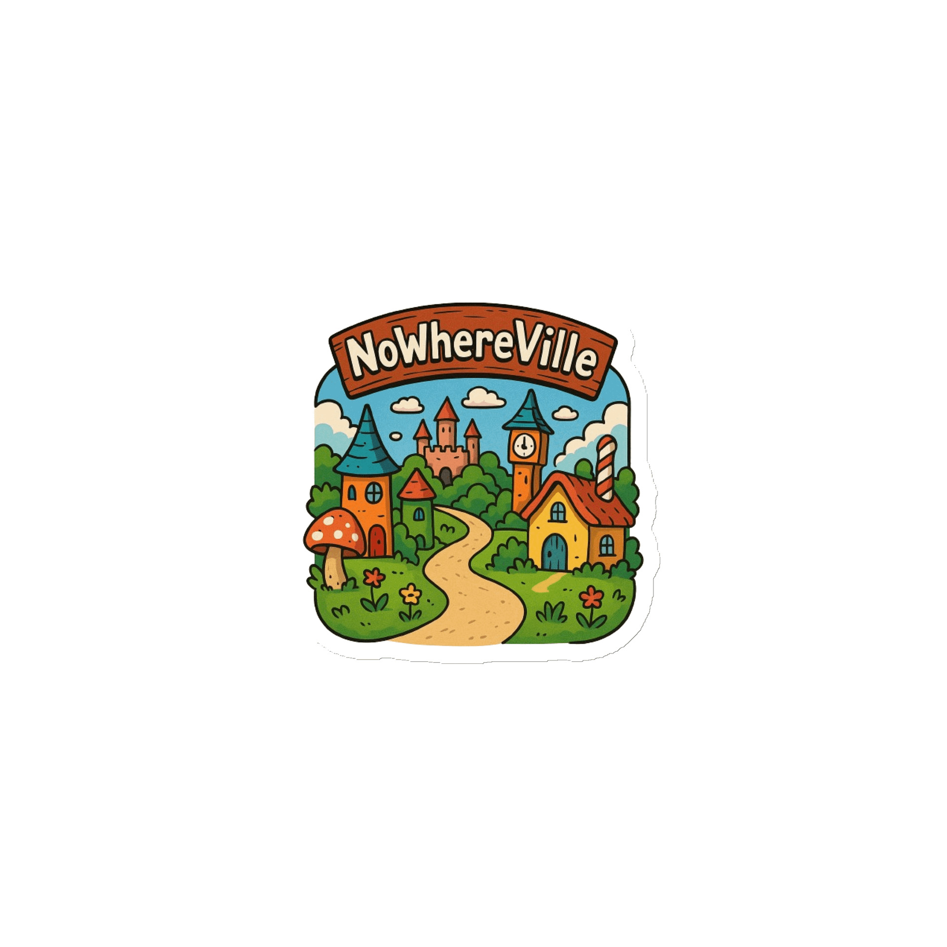 NoWhereVille Sticker product image (1)