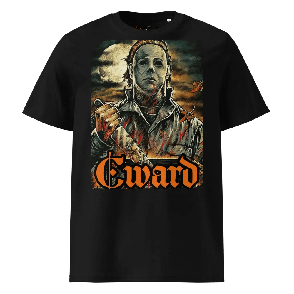 Cward micheal myers back and orange t-shirt Mens product image (1)