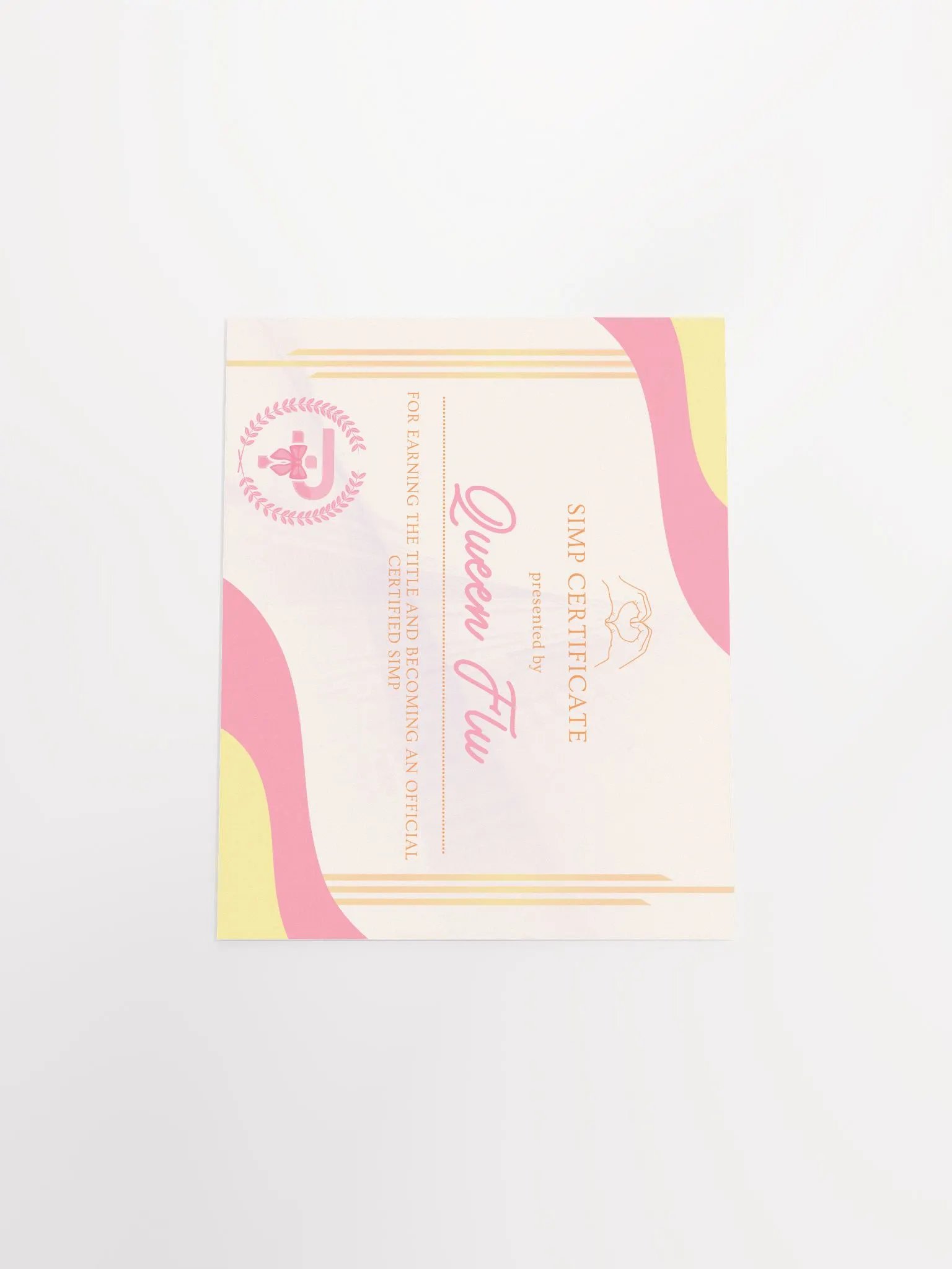 Official Simp Certificate 2 product image (4)
