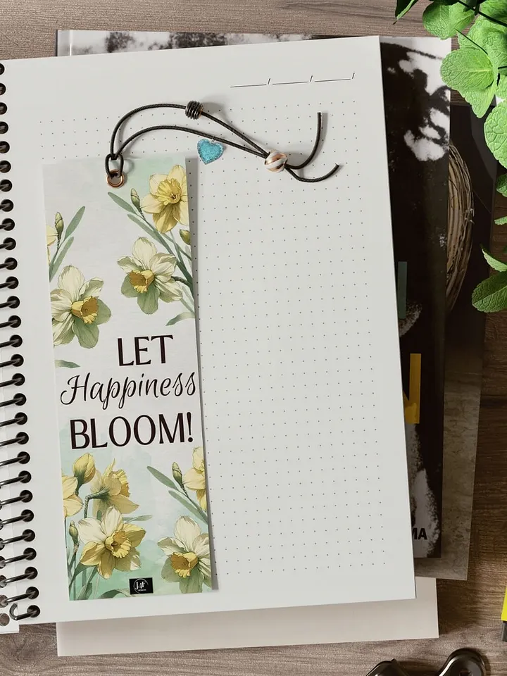 FREE Daffodil Bookmark Printable, Inspirational Sayings With March's Birth Month Flower product image (2)