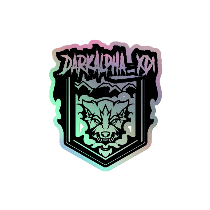 DarkAlpha Holographic Premium Sticker product image (2)
