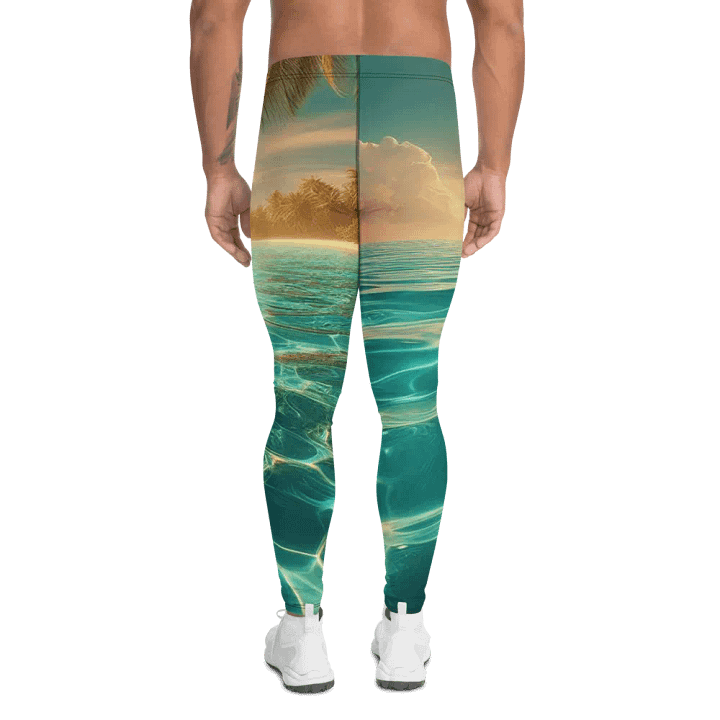 Tropical Paradise Men's Leggings | AI Design product image (2)