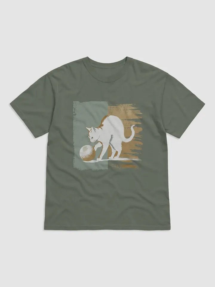 Holiday cat charm Tshirt -relaxed fit product image (2)