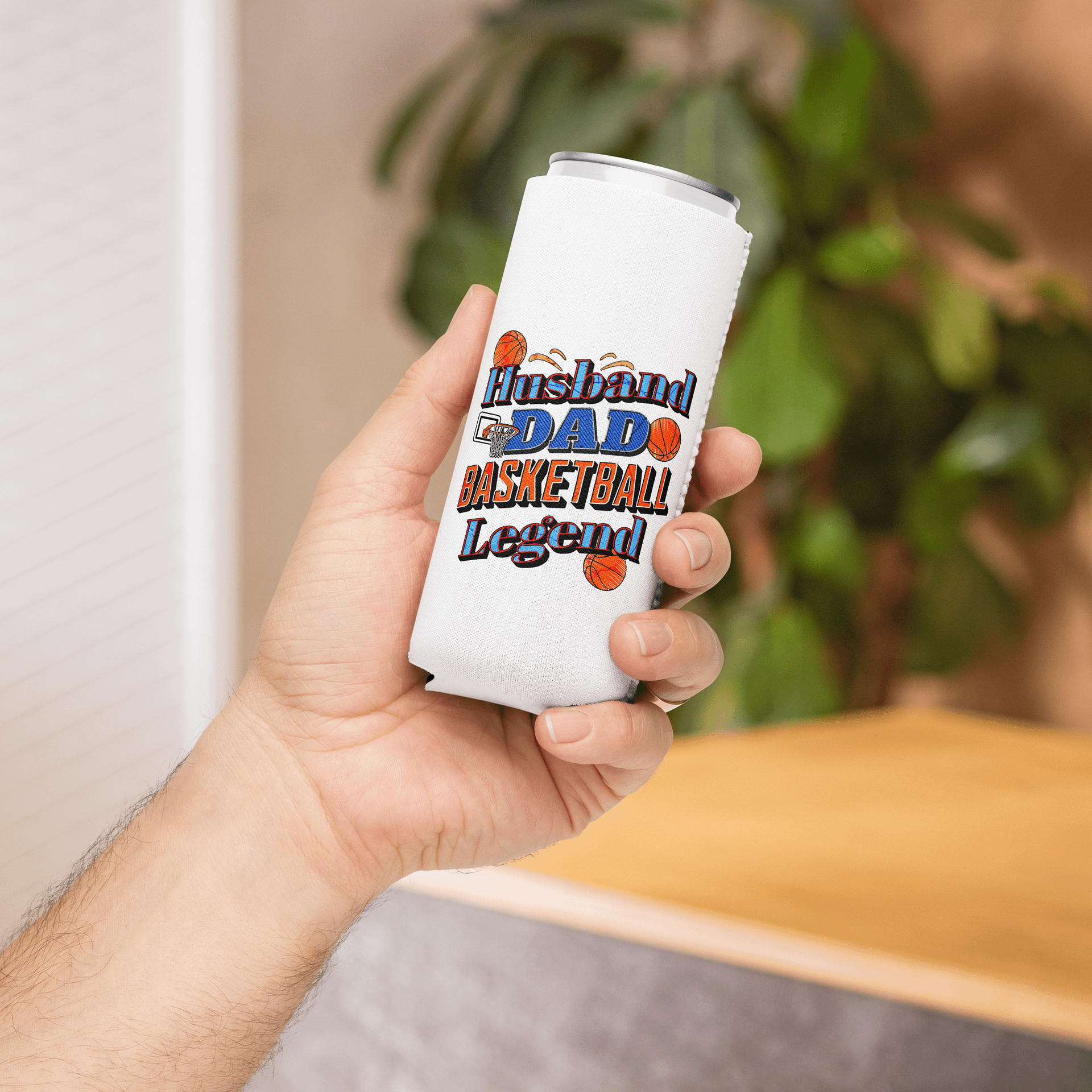 Husband Dad Basketball Legend Can Cooler product image (4)