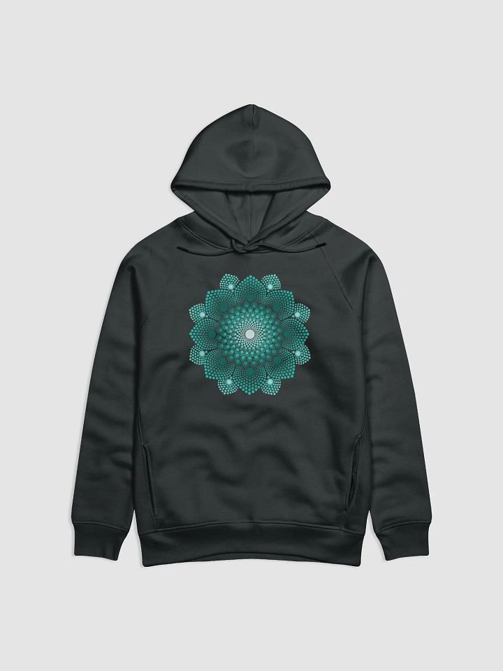 Turquoise Dot Mandala Unisex Eco Hoodie product image (2)