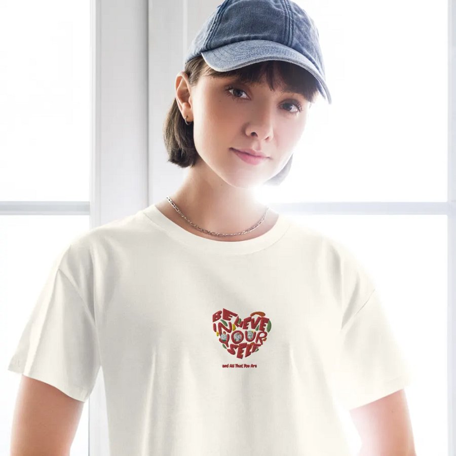 Believe in Yourself Heart Crop Top product image (11)