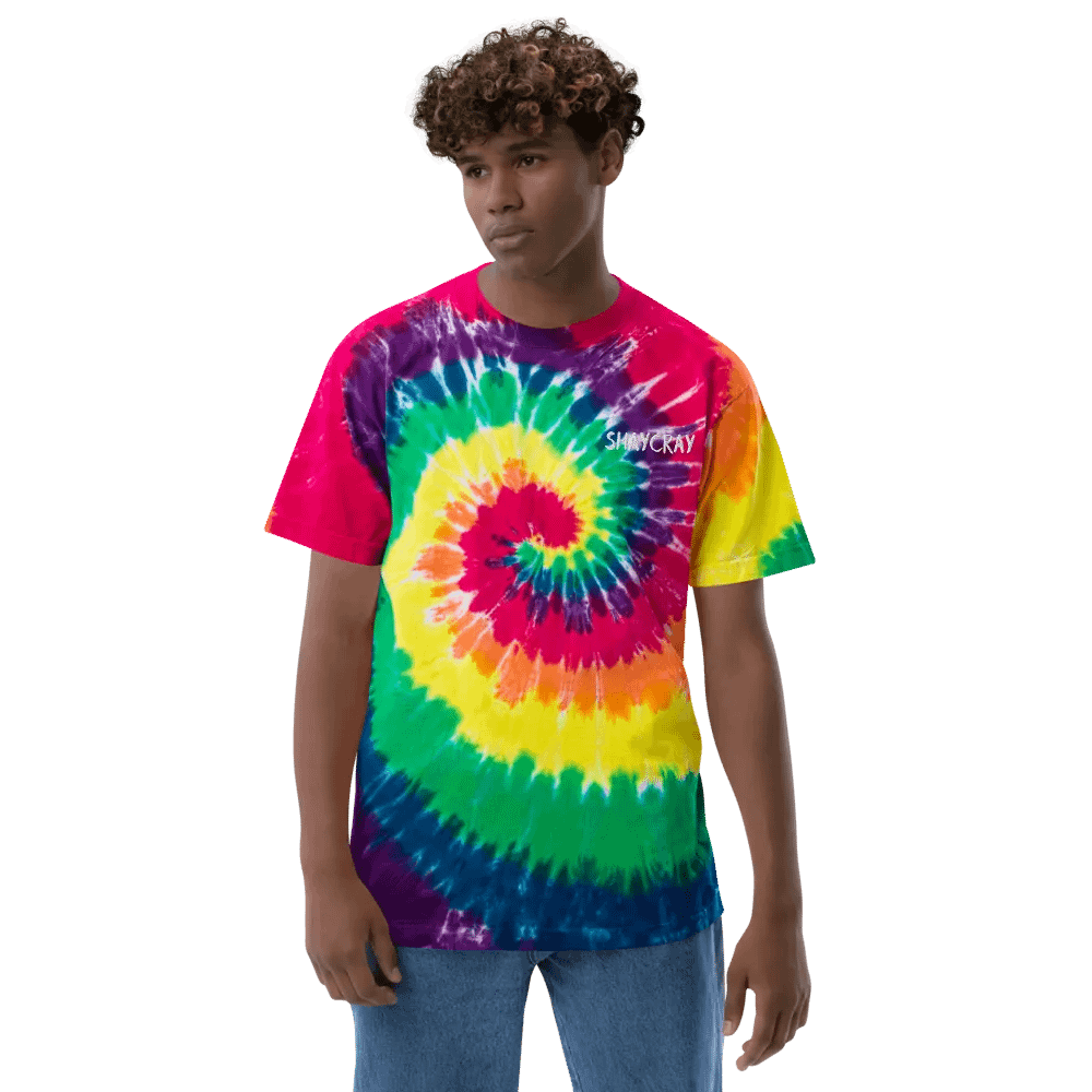 Pixelated Vibes Tie-Dye Tee product image (24)