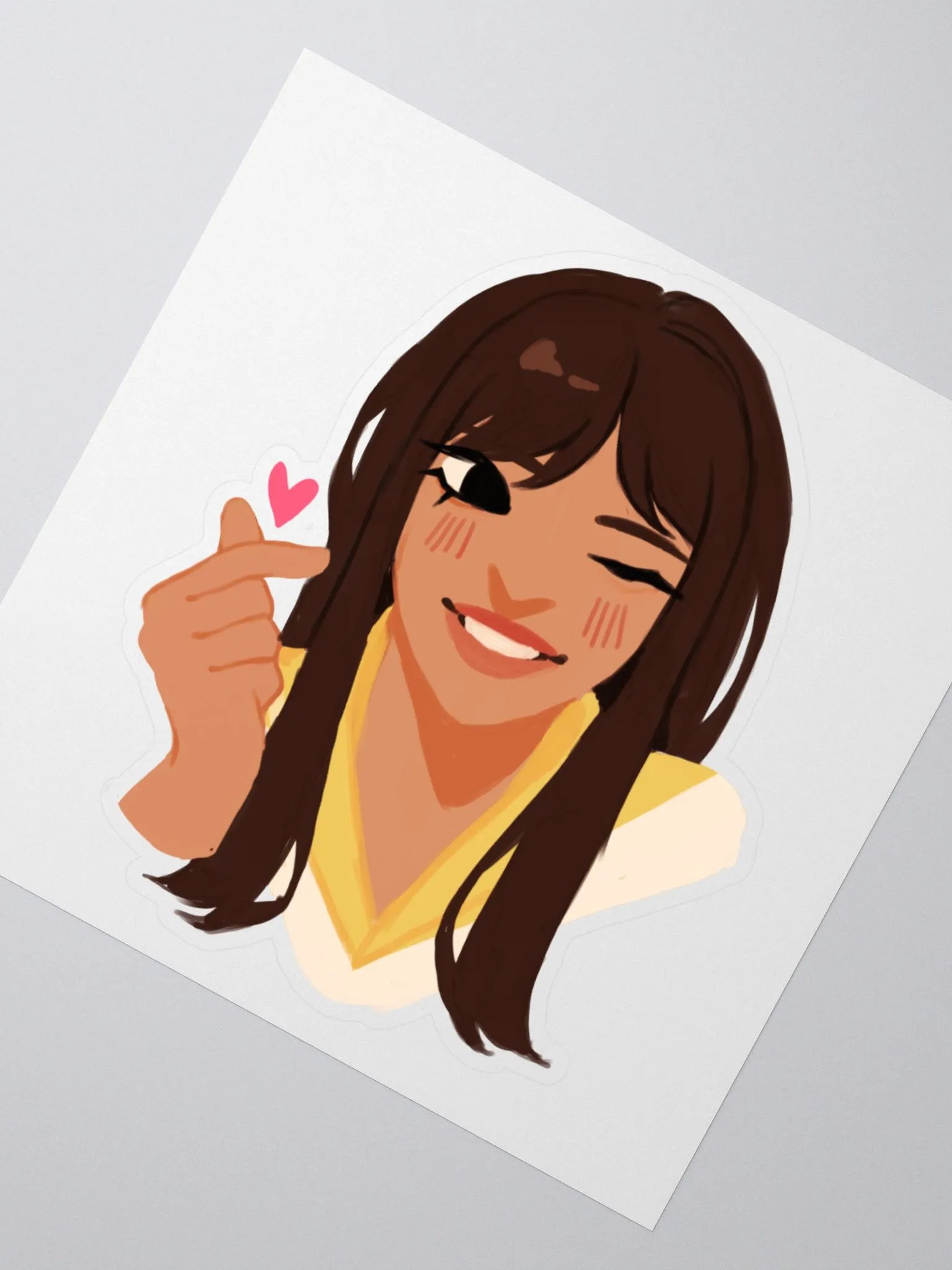 Finger Heart Sticker product image (2)