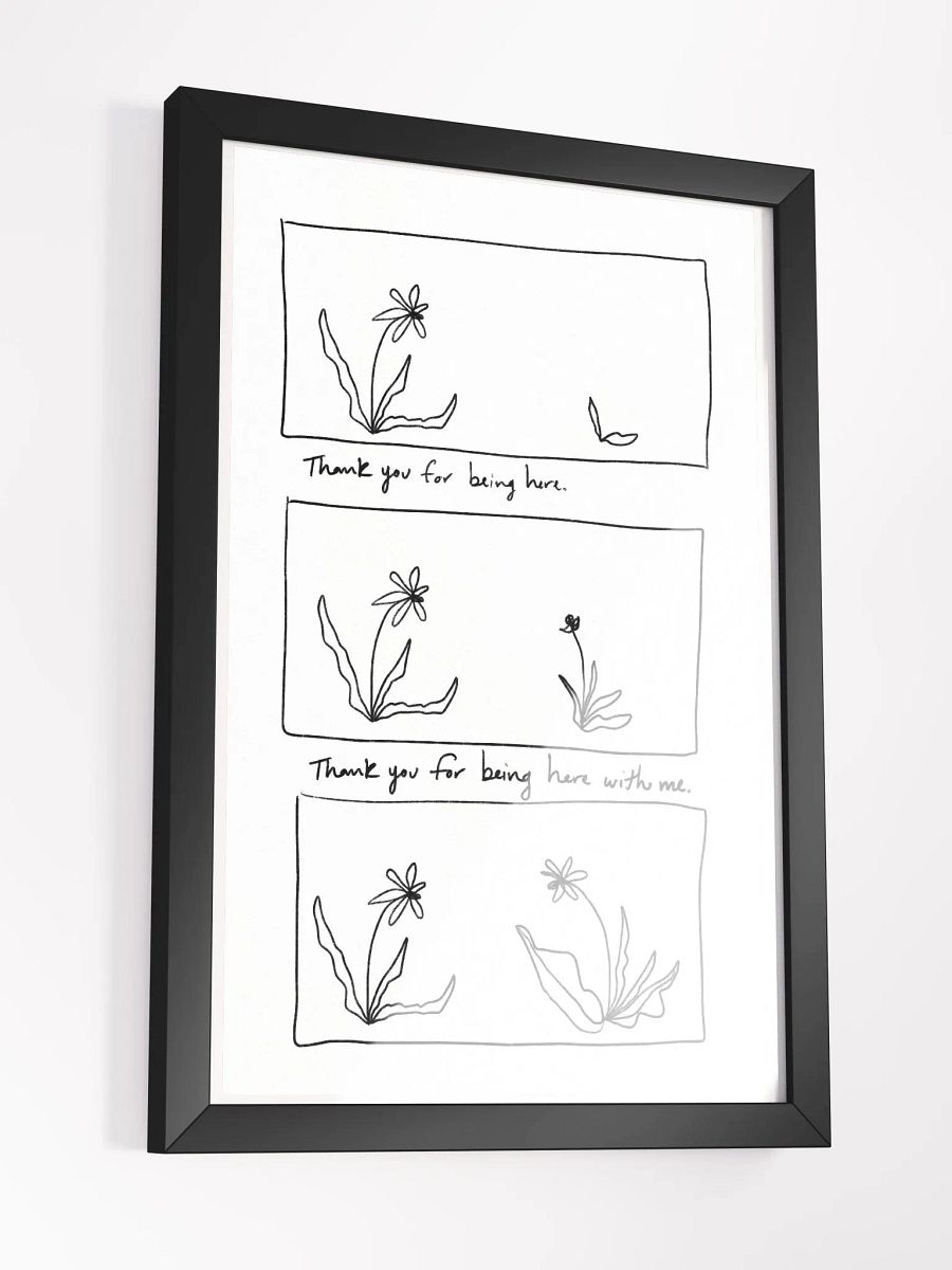 Thank You For Being Here Framed Art Print product image (3)