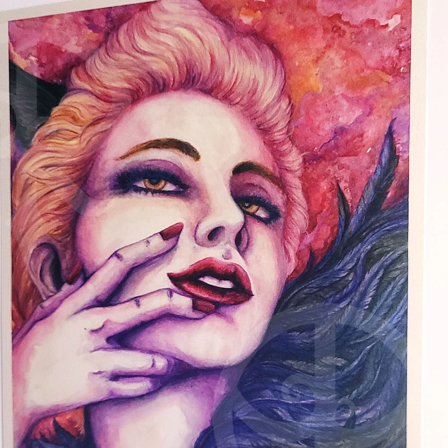 Desire - Watercolor portrait artprint product image (2)