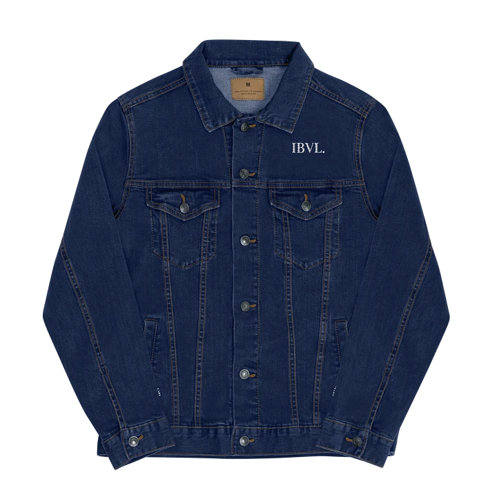 Classic Embroidered IBVL Signature Unisex Denim Jacket product image (1)