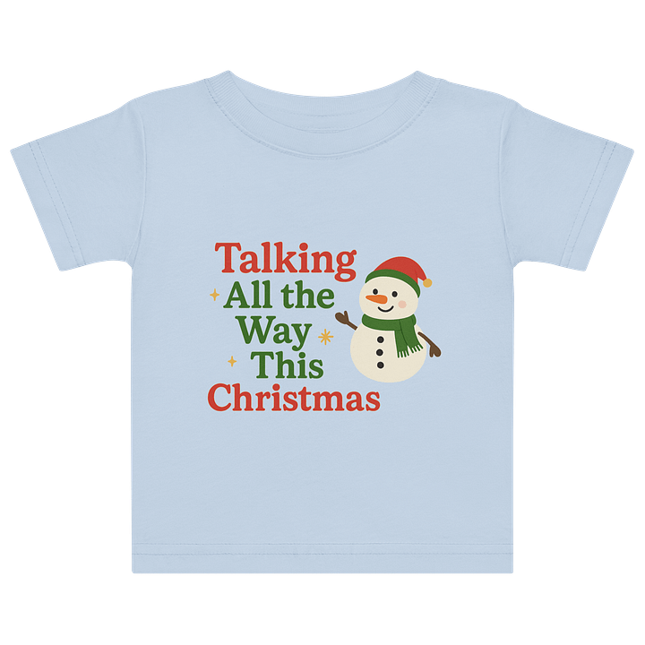 Festive Snowman Baby Jersey T-Shirt product image (1)