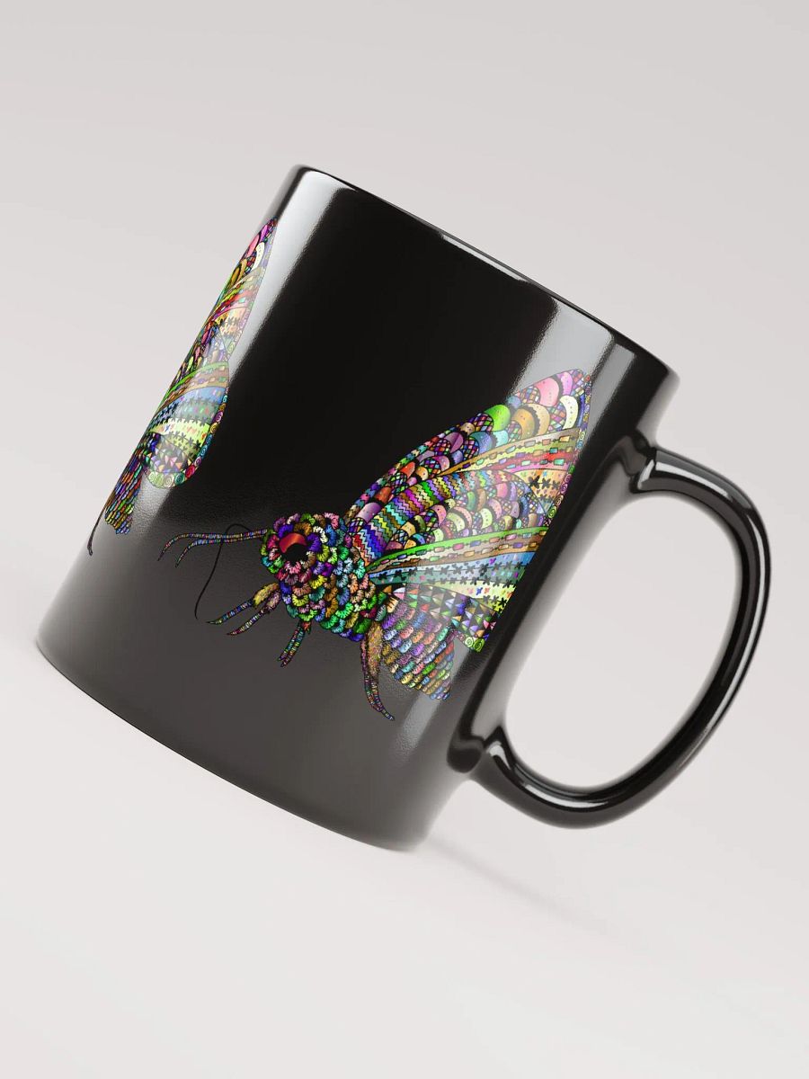 Black Glossy Coffee mug- Butterfly Coffee Mug product image (4)