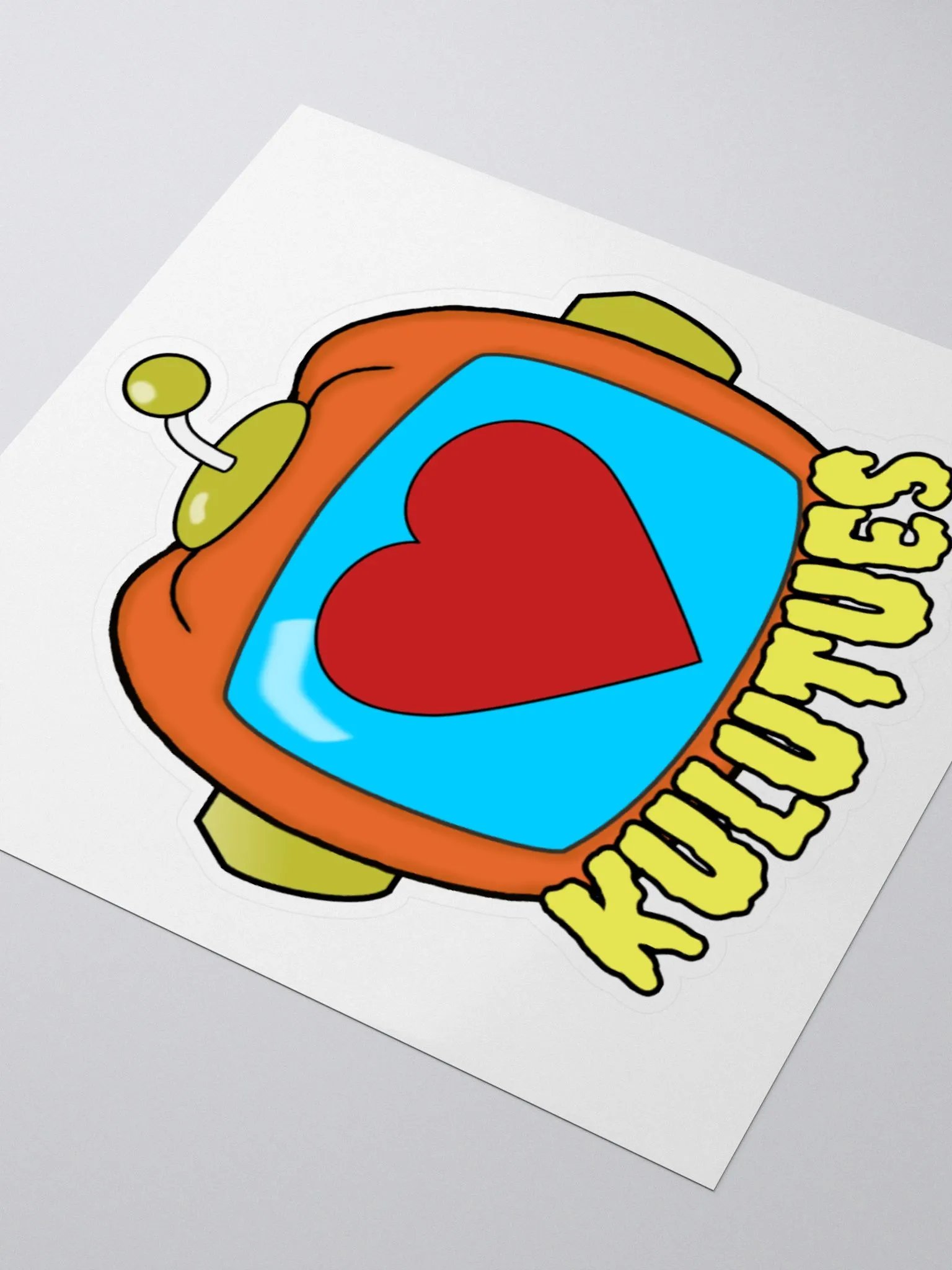 Pumpkin Heart Large Sticker product image (3)