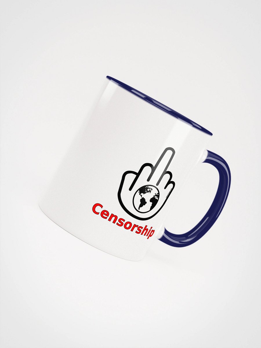 Two-tone Ceramic Mug-MisterFinger-Censorship-B product image (52)