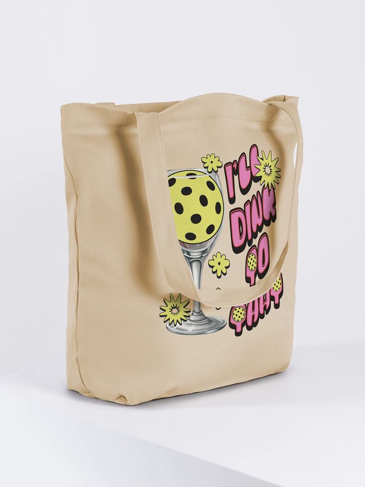Ill Dink To That Pickleball Starry Wine Glass Eco Tote product image (4)