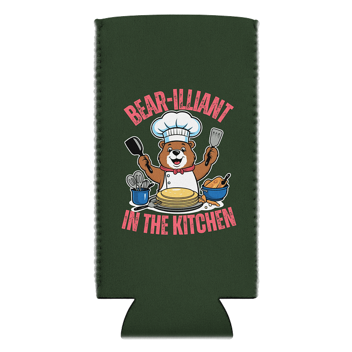 bear-illiant in the kitchen coozie can cooler product image (2)