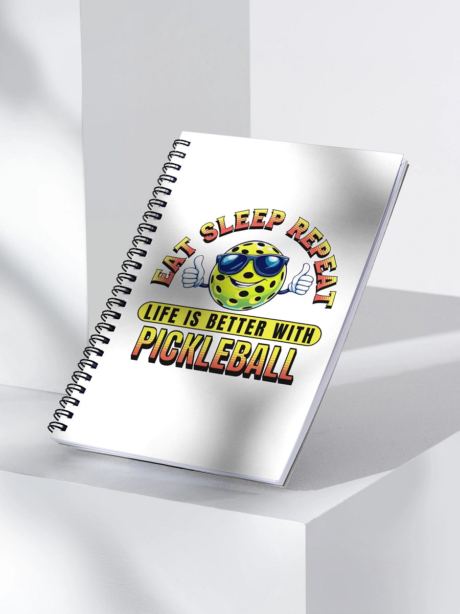 Eat Sleep Repeat Pickleball Thumbs Up Spiral Notebook product image (3)