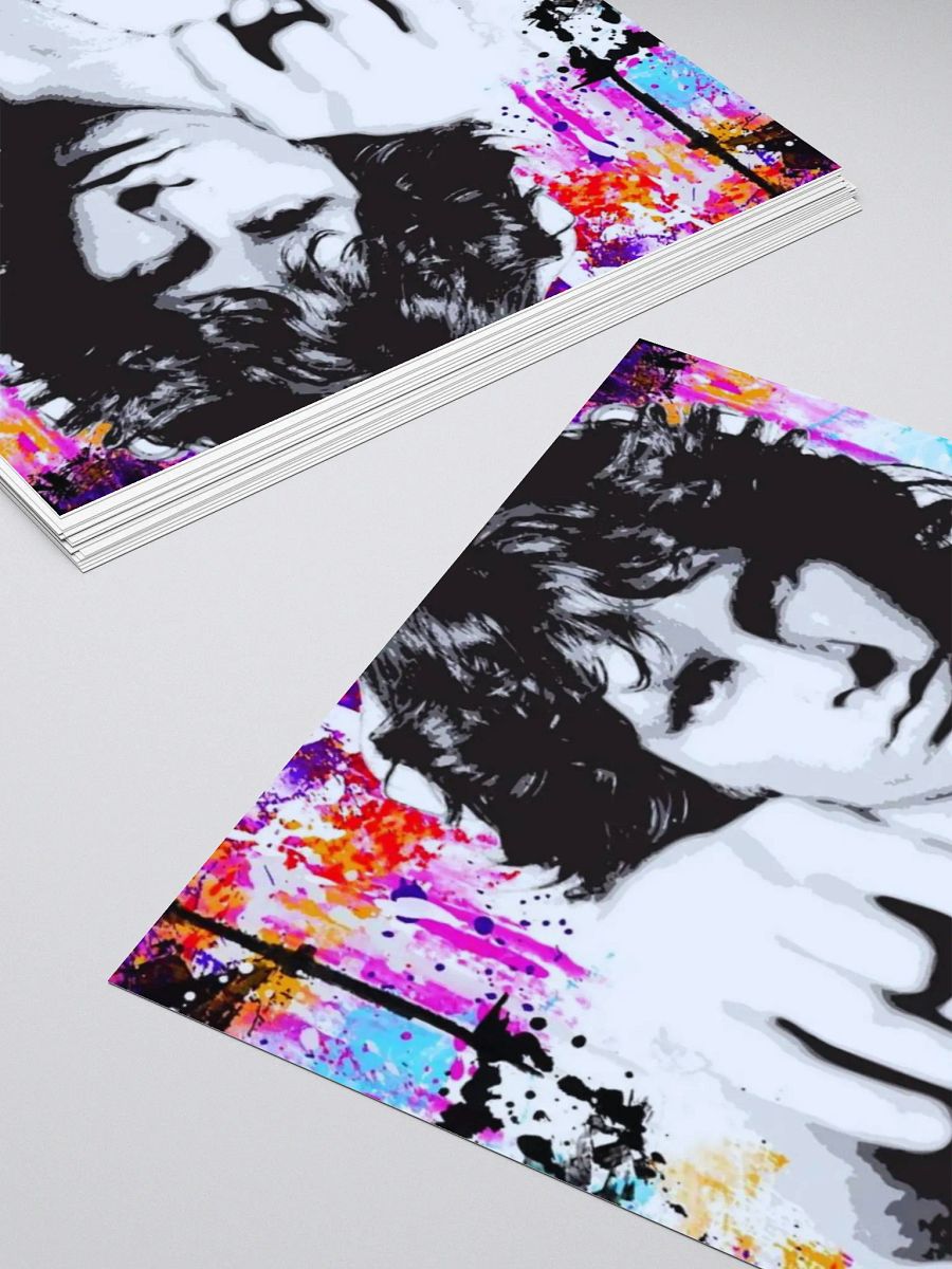 Jim Morrison Sticker Color Splash Art | Black & White Pop Art | The Doors | The American Poet product image (8)
