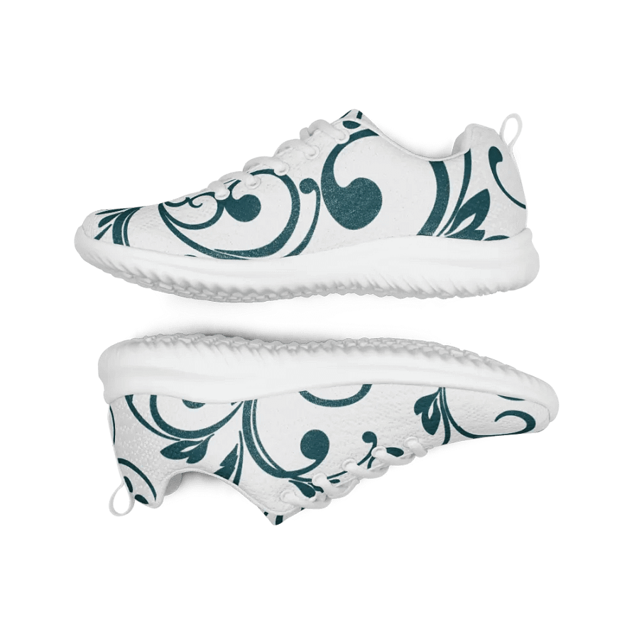 Teal Twirls Women's Athletic Sneakers product image (9)