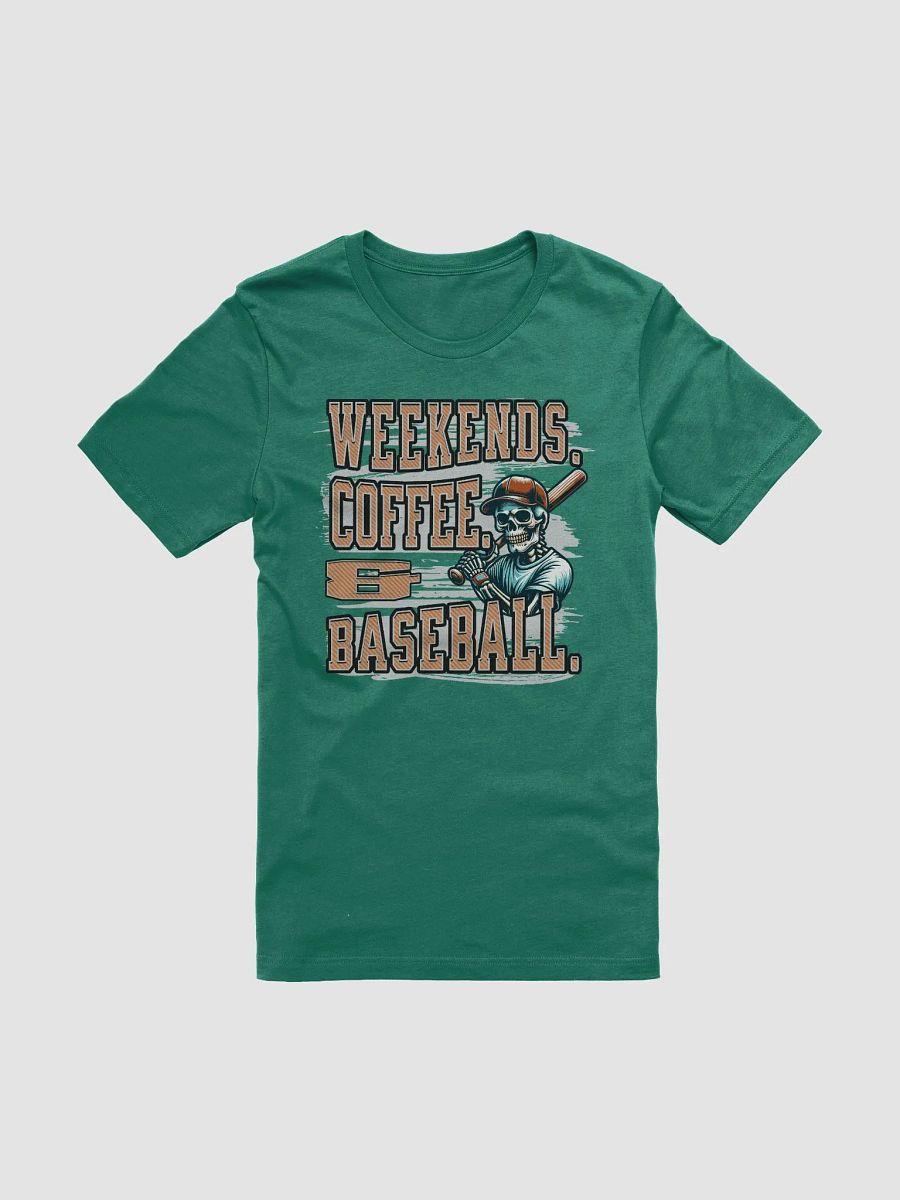 Weekends Coffee And Baseball Skeleton Warrior Tee product image (25)
