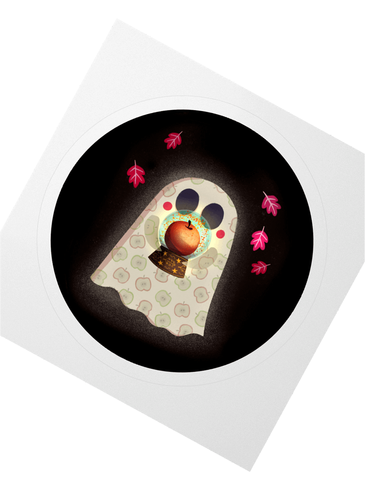 Little Ghost Fall Harvest Haunt - Vinyl Sticker product image (1)