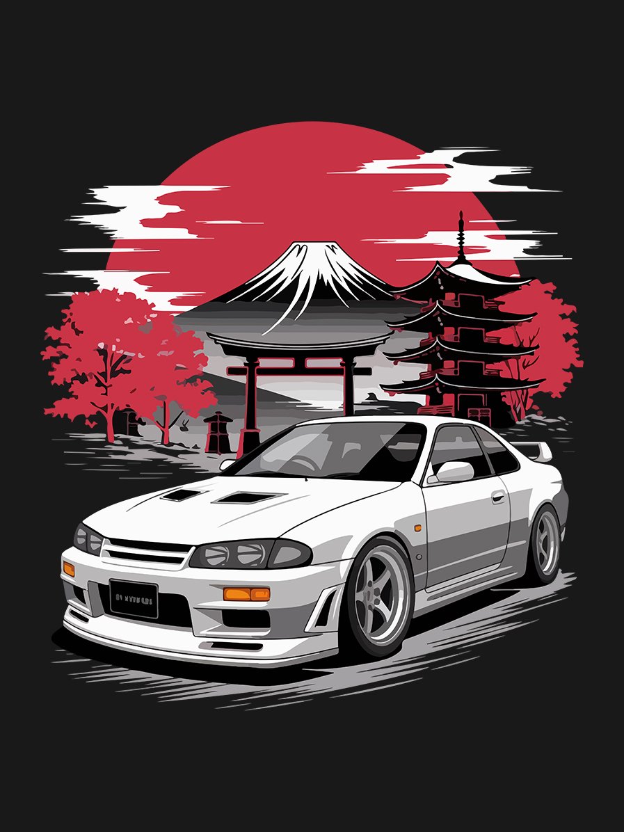 JDM Printed Tee Design – Premium PNG File (Instant Download) product image (2)