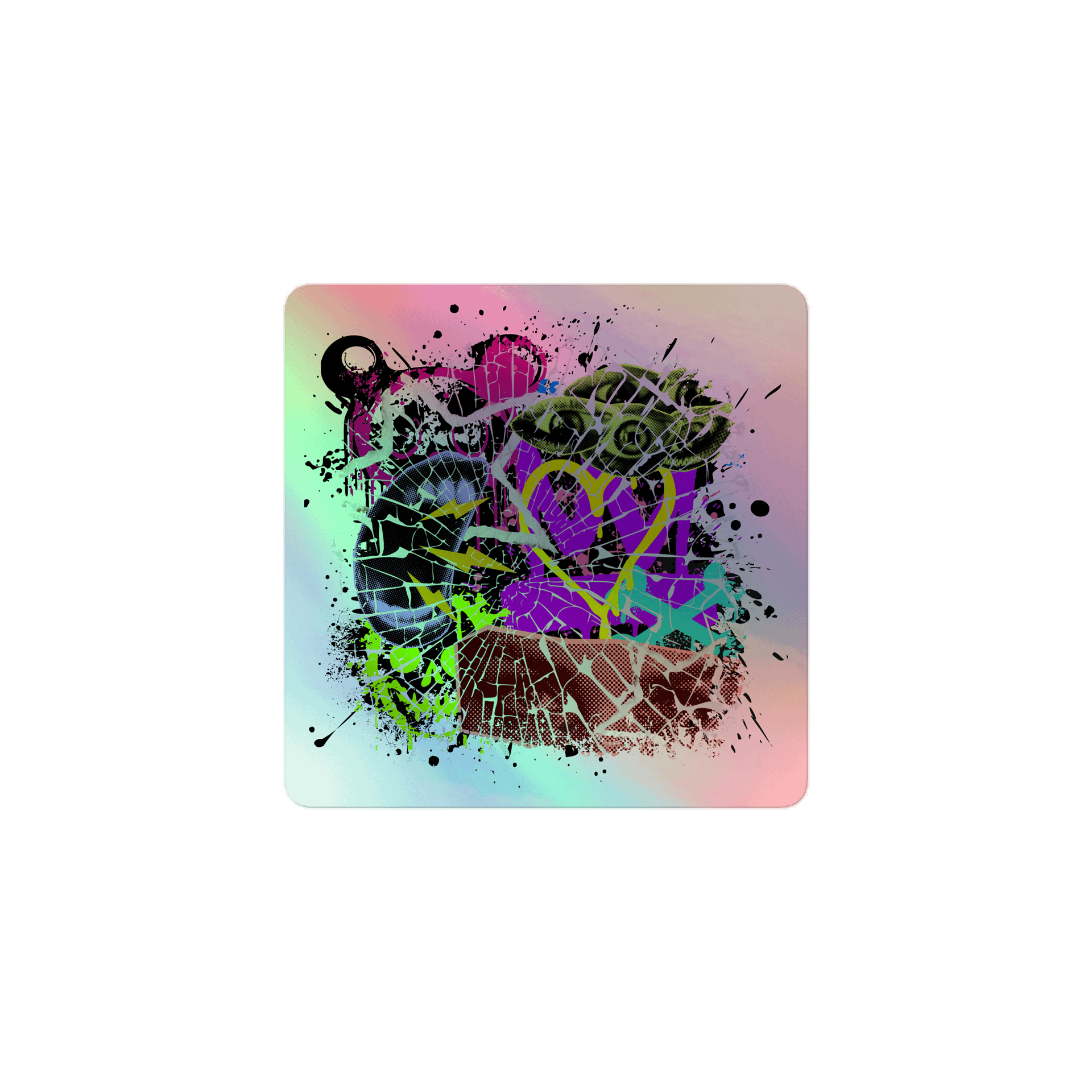 NPCPunk Graffiti Holo Sticker product image (1)