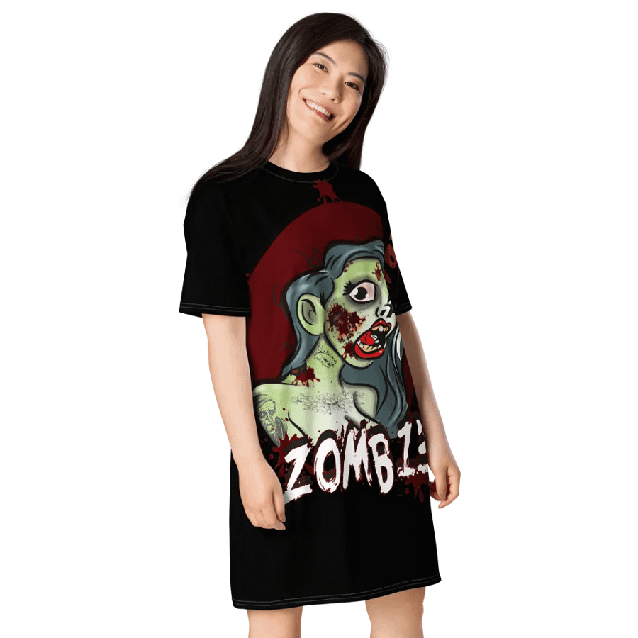 Undead Chic All-Over T-Shirt Dress product image (4)