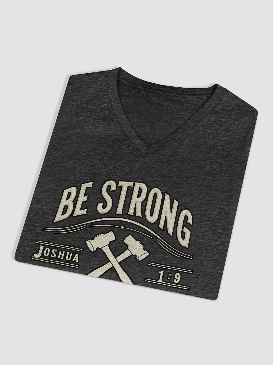 Be Strong and Courageous V-Neck T-Shirt product image (3)