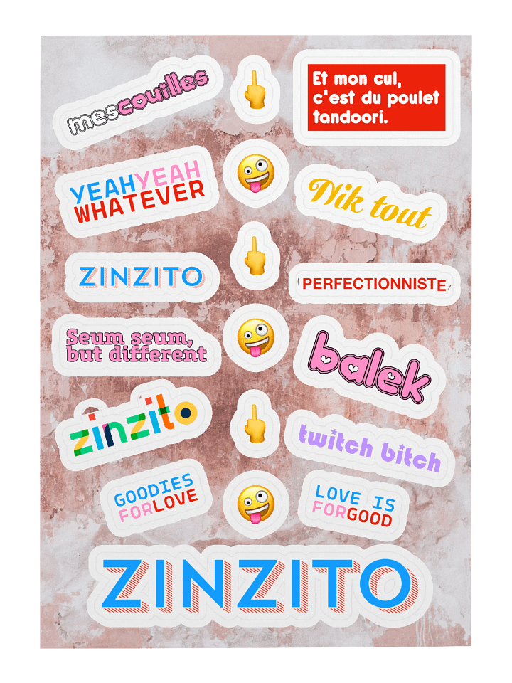 17 stickers humeur du jour • planche A5 product image (1)
