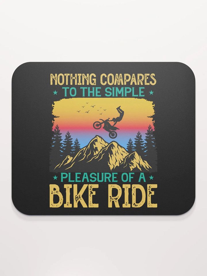 Simple Pleasure of a Bike Ride - Mountain Biking Mouse Pad product image (2)