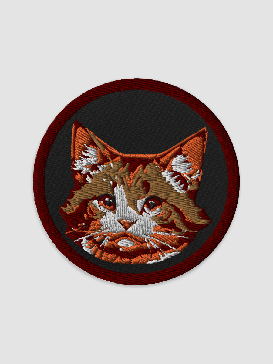 Eevee Face Embroidered Patch - Circular ⌀3 in product image (1)