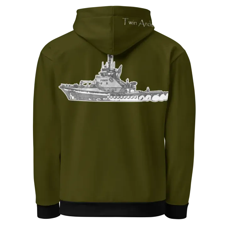 Green Foss tug Sketch Hoodie product image (1)