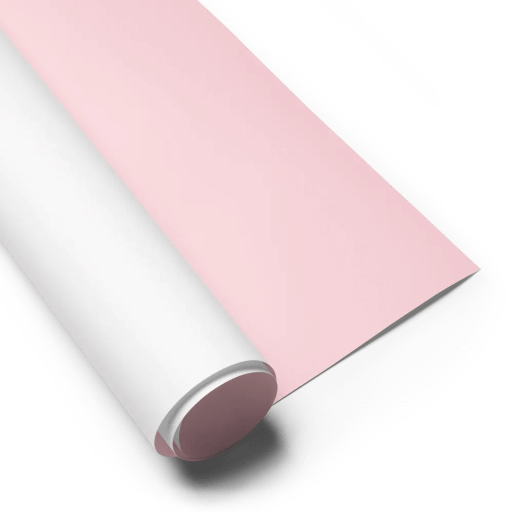 Pale Pink Solid Holiday Christmas Wrapping Paper Sheets (3) product image (6)