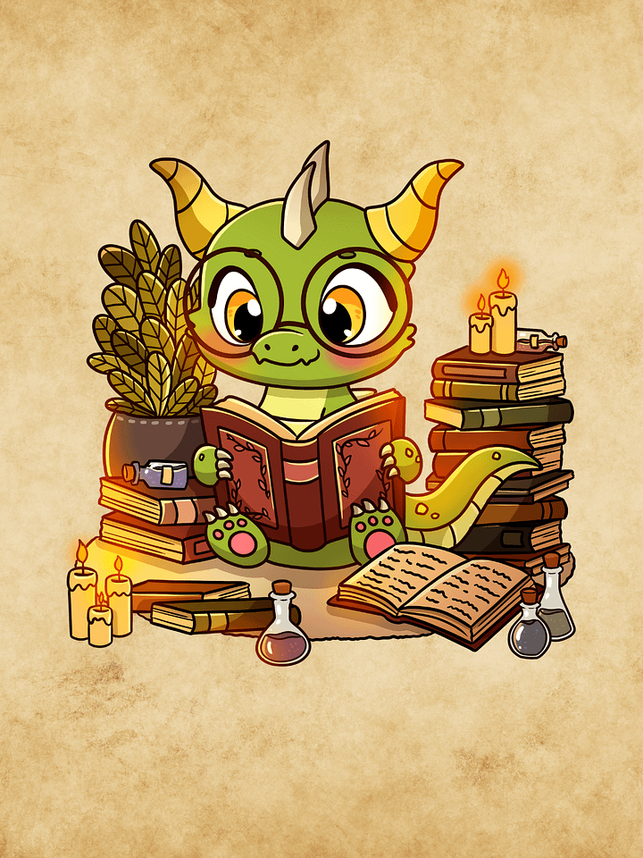 Book Dragon Phone Wallpaper product image (1)