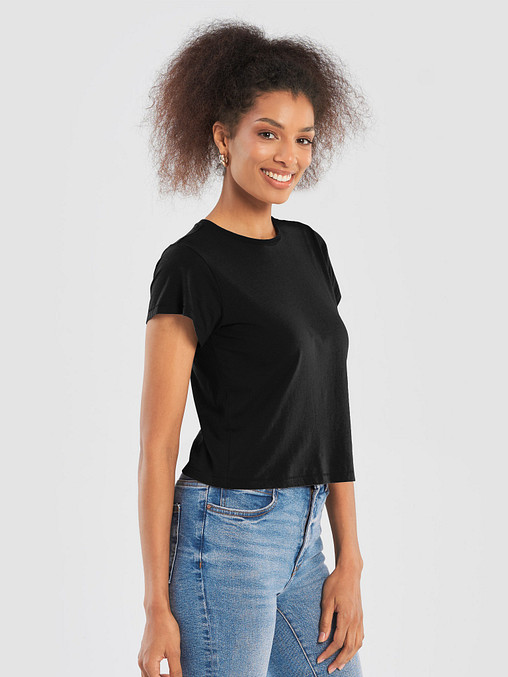 Photo showing Cotton Heritage Women's High-Waisted Tee