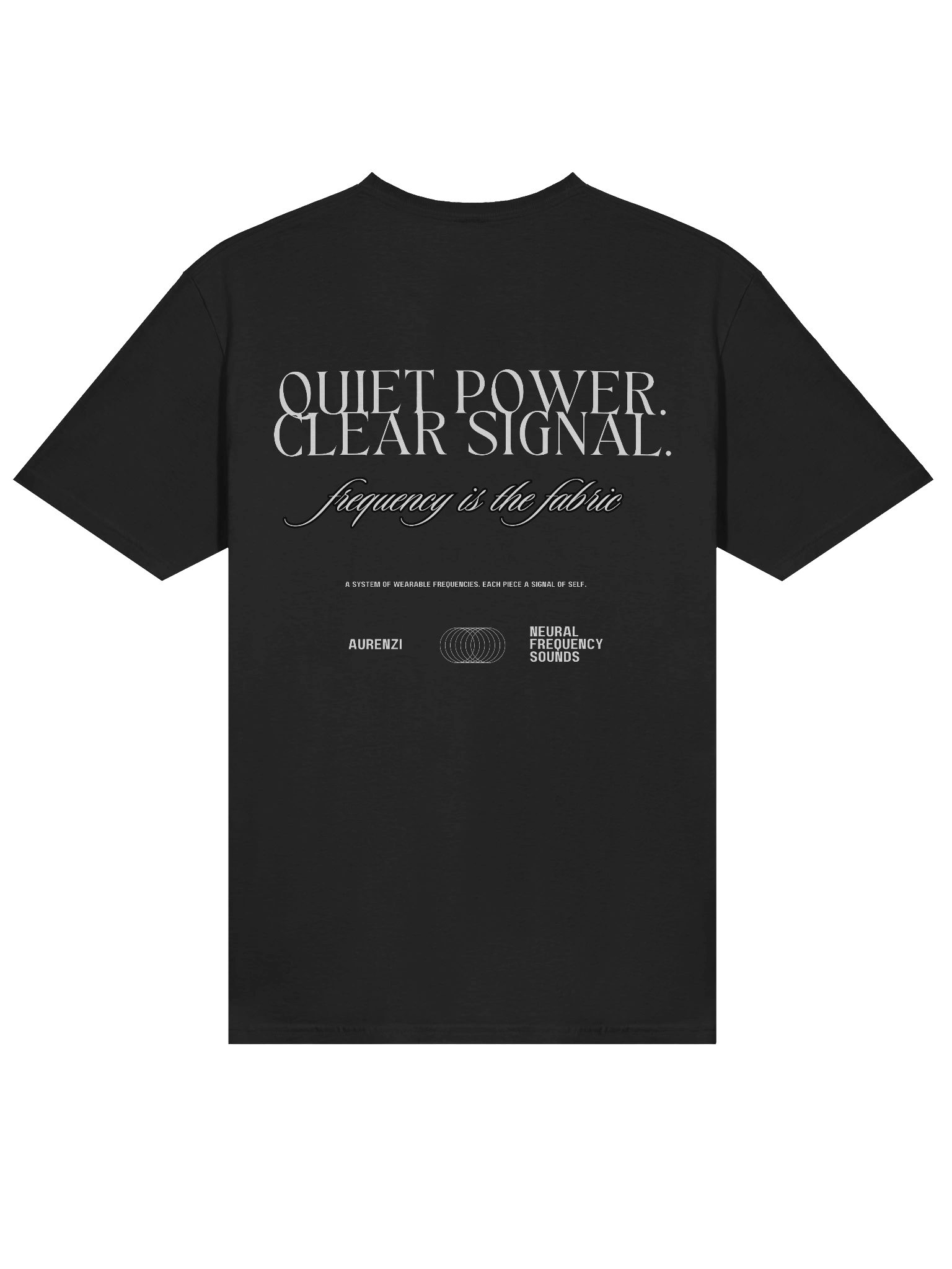 Energy Moves Through Intention Tee – Black Signal / Capsule 01 product image (7)