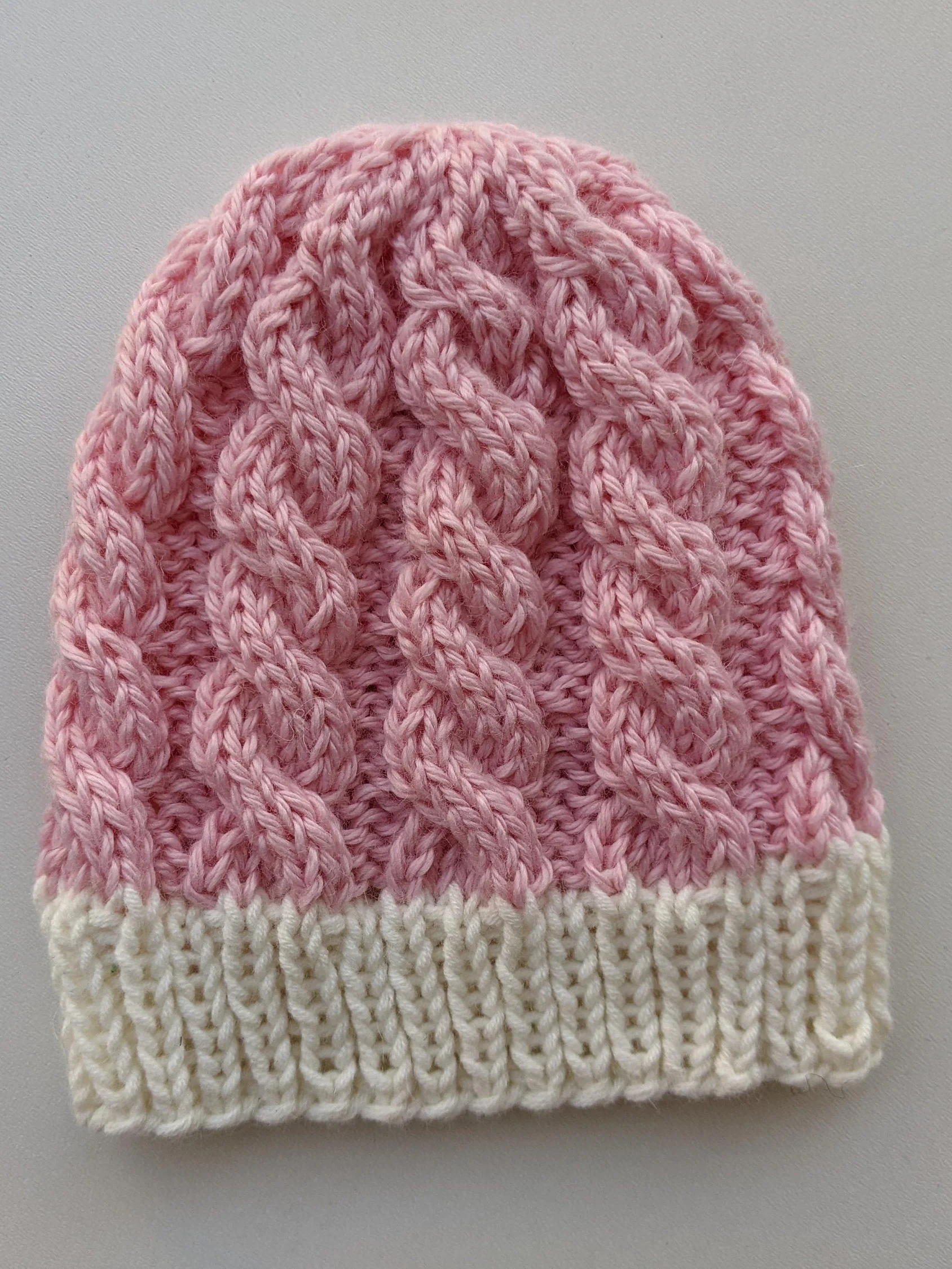 Newborn Cable Knit Beanie Pattern product image (4)