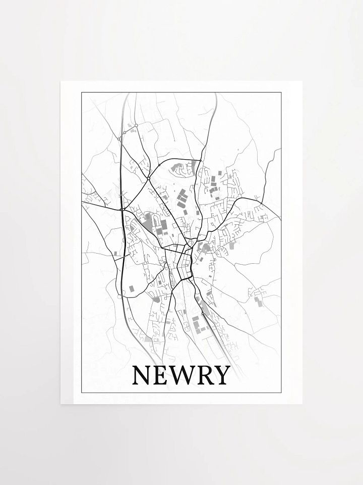 Newry, Northern Ireland, city map print product image (1)