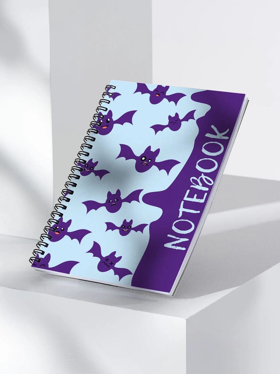 Whimsical Bats Spiral Notebook product image (3)